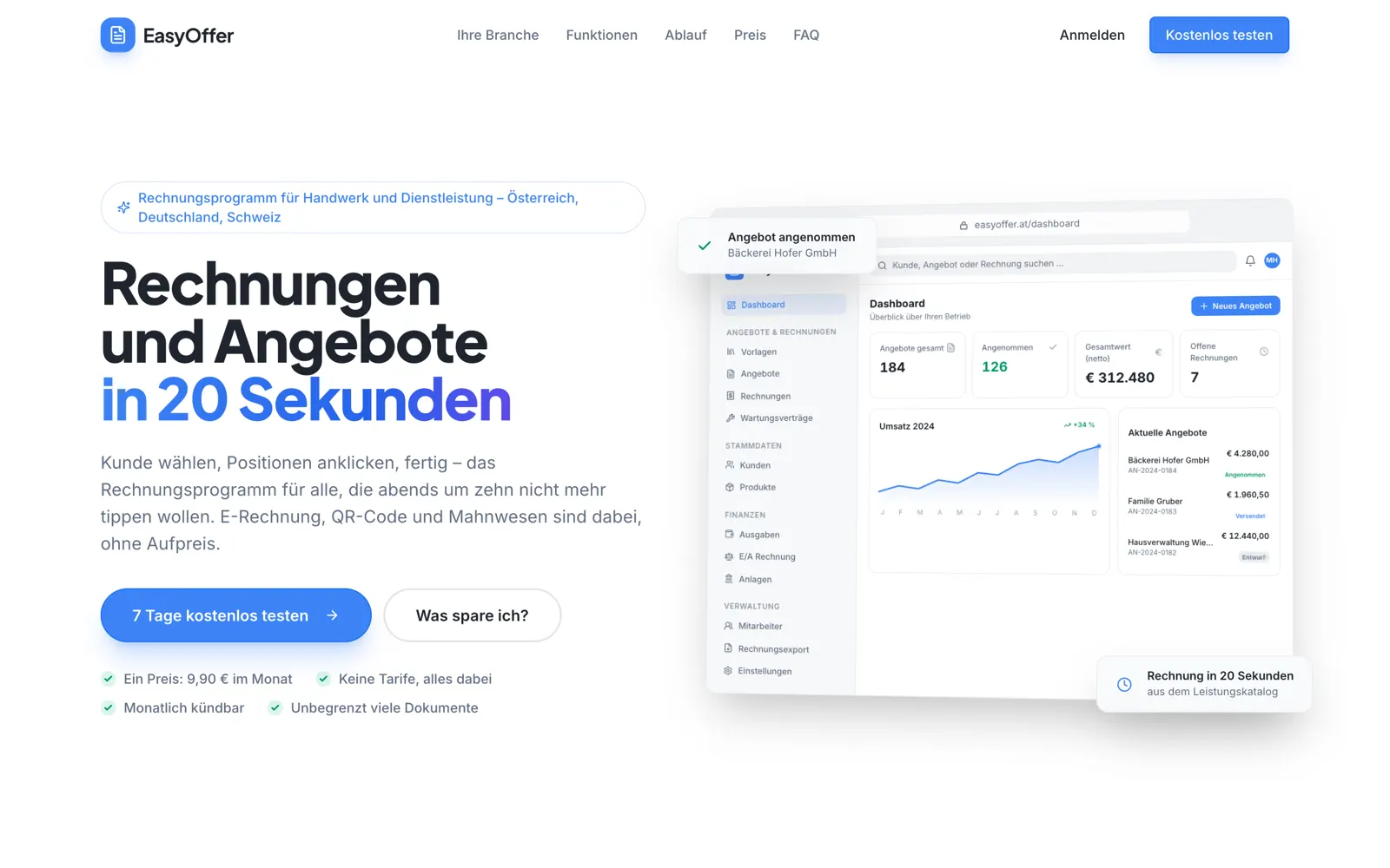 Startseite von easyoffer.at