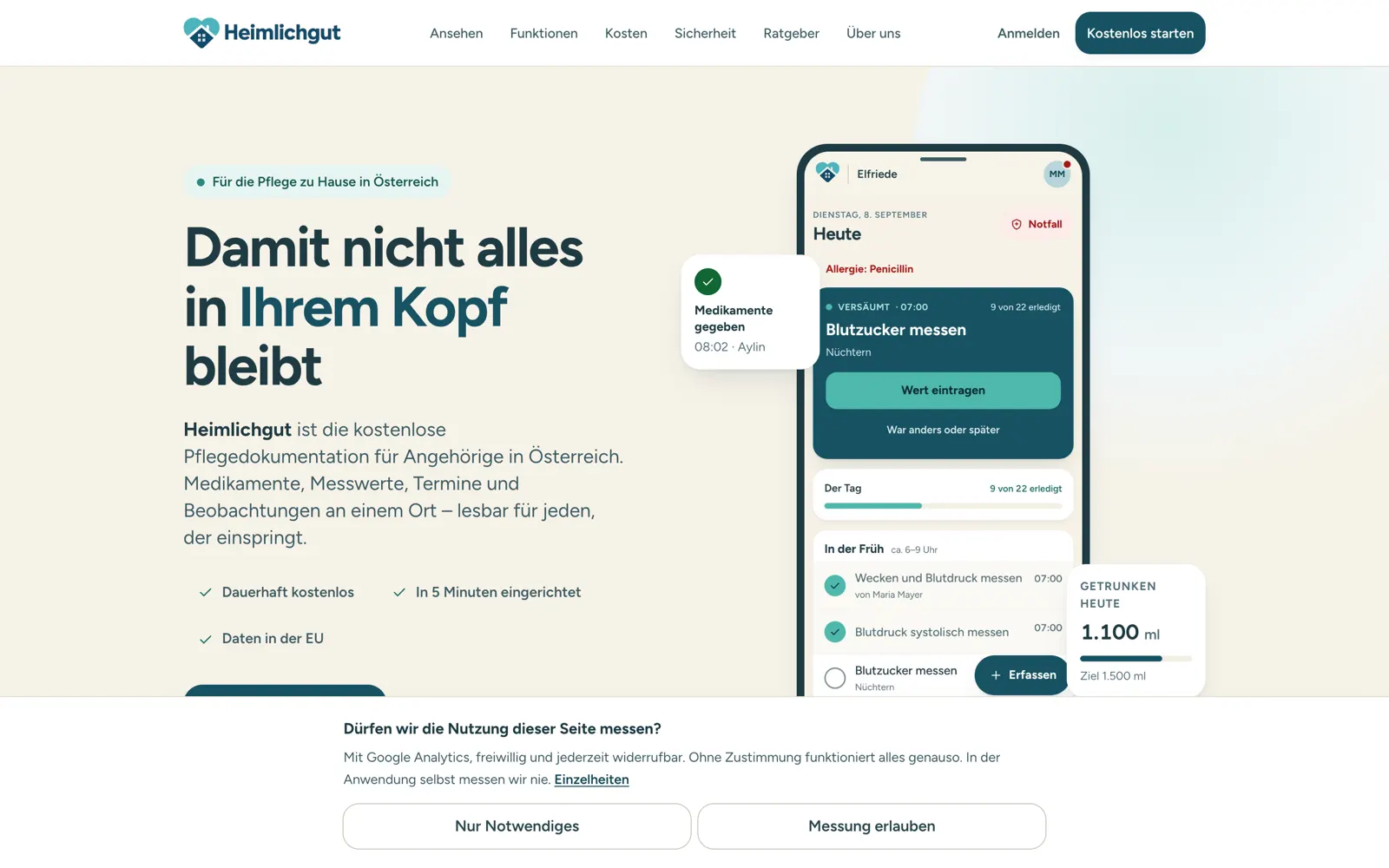 Startseite von heimlichgut.at