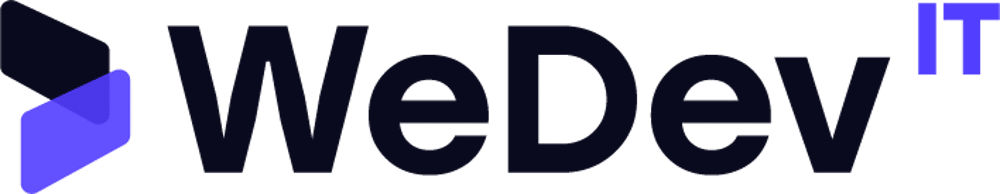 WeDev-IT Logo mit transparentem Hintergrund